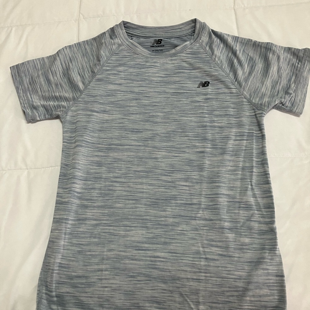 New Balance Kid’s Heathered Gray Tee